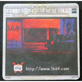 sous verre à bière 1664 night travel agence de voyage