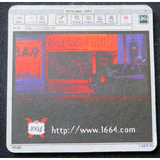 sous verre à bière 1664 night travel agence de voyage