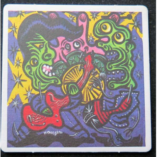 SOUS DE VERRE A BIÈRE sous bock art 1664 Di Rosa année 1995 de largeur 9,3 cm
