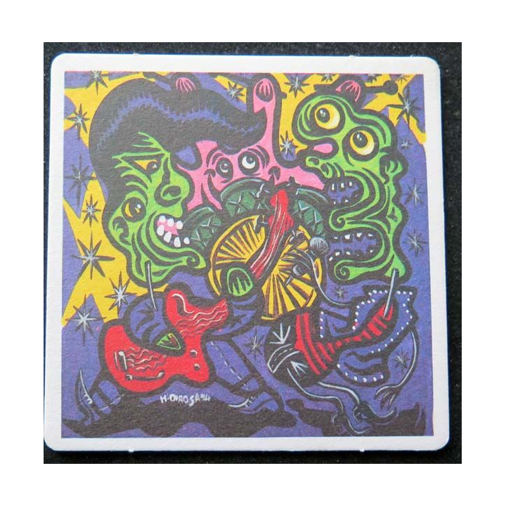SOUS DE VERRE A BIÈRE sous bock art 1664 Di Rosa année 1995 de largeur 9,3 cm
