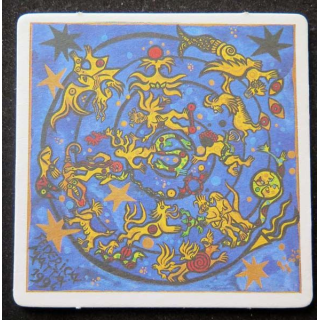 SOUS DE VERRE A BIÈRE sous bock art 1664 année 1994 Federica Matta