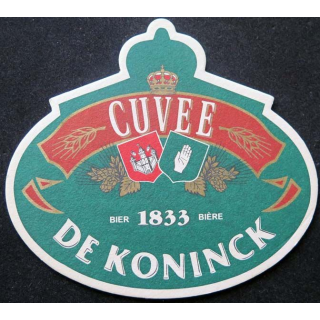 Dessous de verre à bière De Koninck de largeur 13 cm