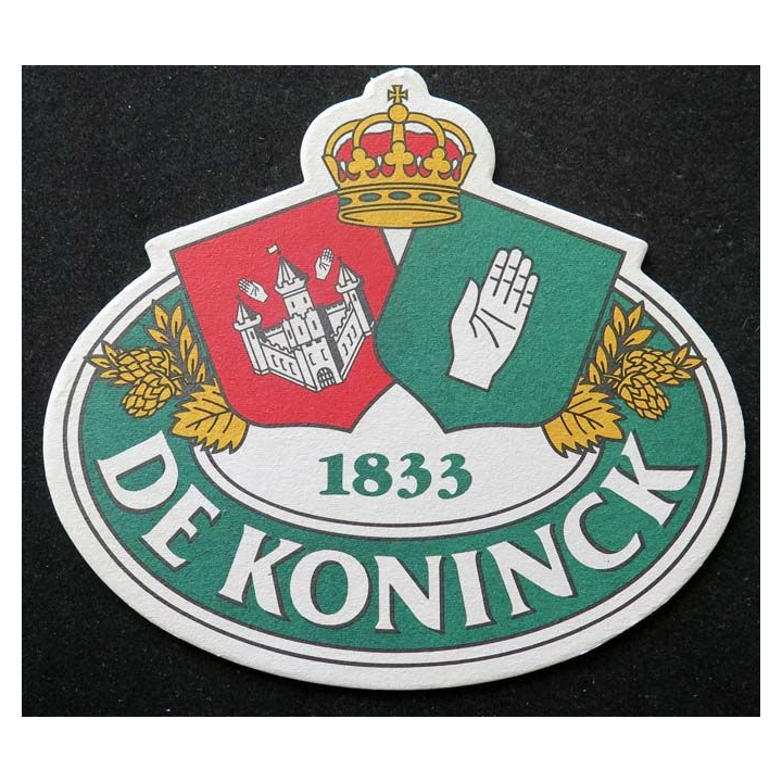 Dessous de verre à bière De Koninck de largeur 13 cm