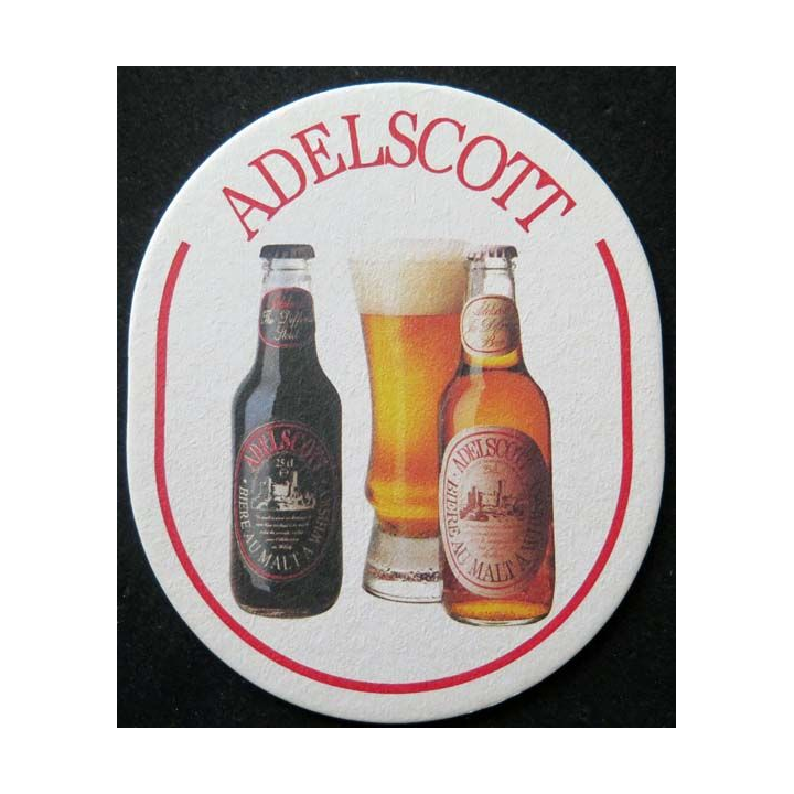 Dessous de verre à bière Adelscott de dimension 11,2 x 9,3 cm 