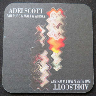 sous verre à bière Adelscott eau pure et malt à whisky largeur 10,2 cm