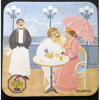 Sous verre Stella Artois de largeur 8,6 cm dessous de verre à bière