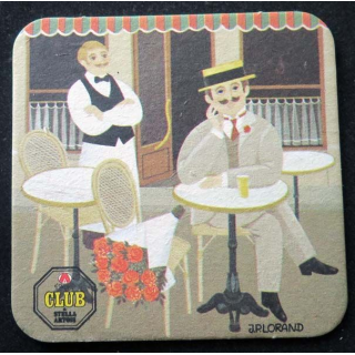 Sous verre Stella Artois de largeur 8,6 cm dessous de verre à bière