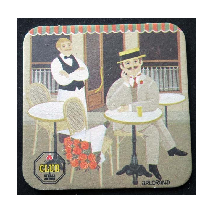 Sous verre Stella Artois de largeur 8,6 cm dessous de verre à bière