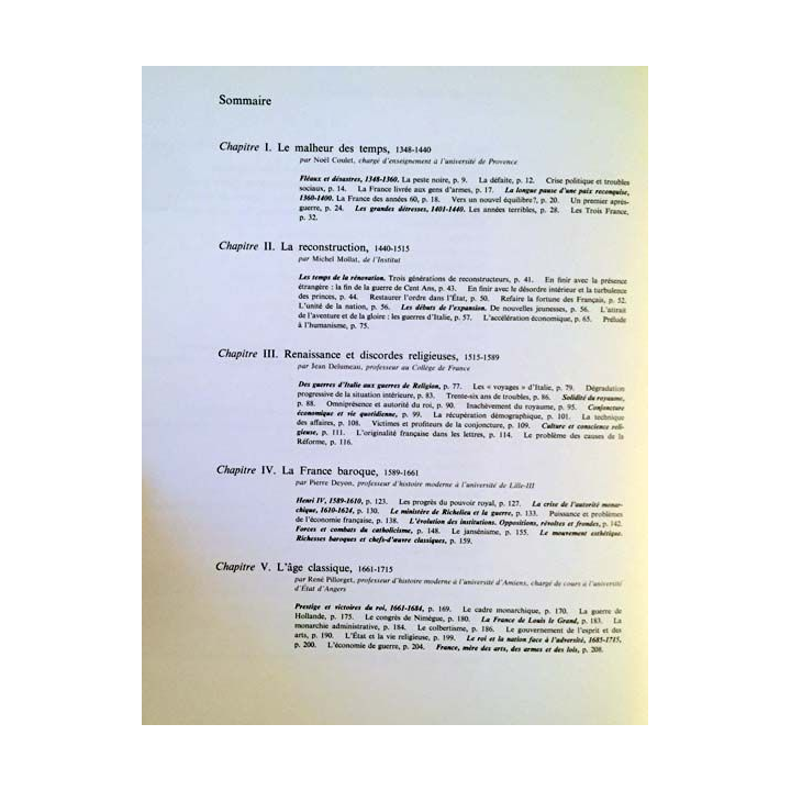 1. Histoire de la France Tome 2 Dynasties et révolutions de 1348 à 1852 publié sous la direction de Georges Duby