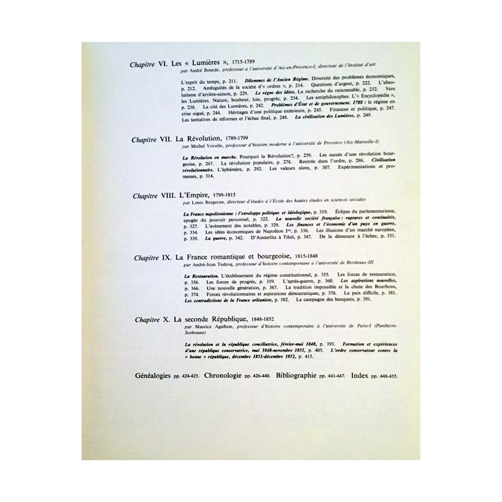 1. Histoire de la France Tome 2 Dynasties et révolutions de 1348 à 1852 publié sous la direction de Georges Duby