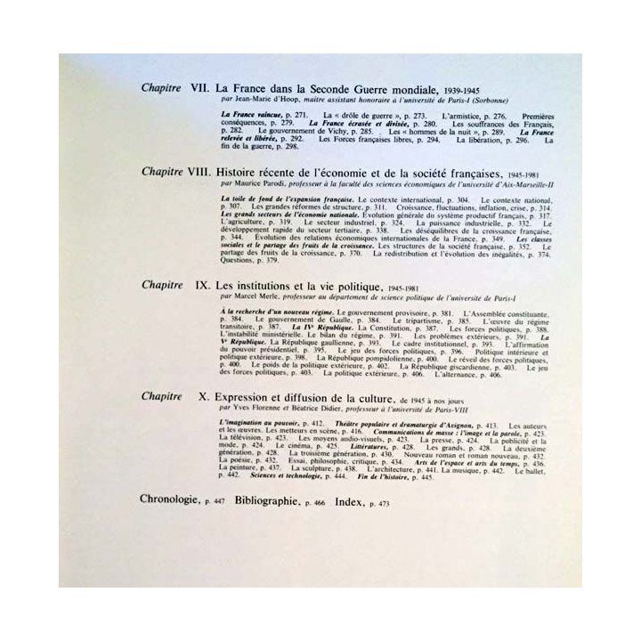 1. Histoire de la France Tome 3 Les temps nouveaux de 1852 à nos jours publié sous la direction de Georges Duby