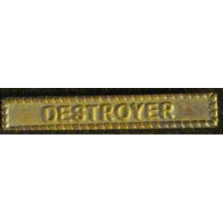 BARRETTE VICTORY MEDAL US NAVY : DESTROYER