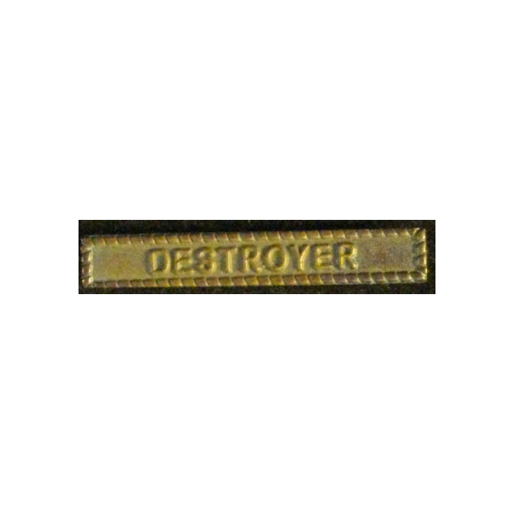 BARRETTE VICTORY MEDAL US NAVY : DESTROYER