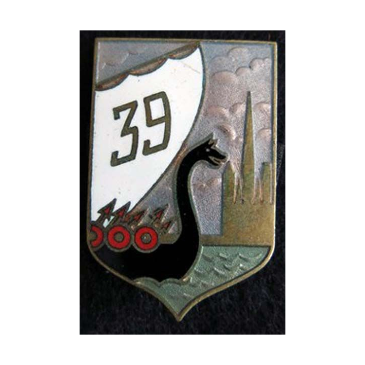  39° Régiment d'Infanterie Andor en émail