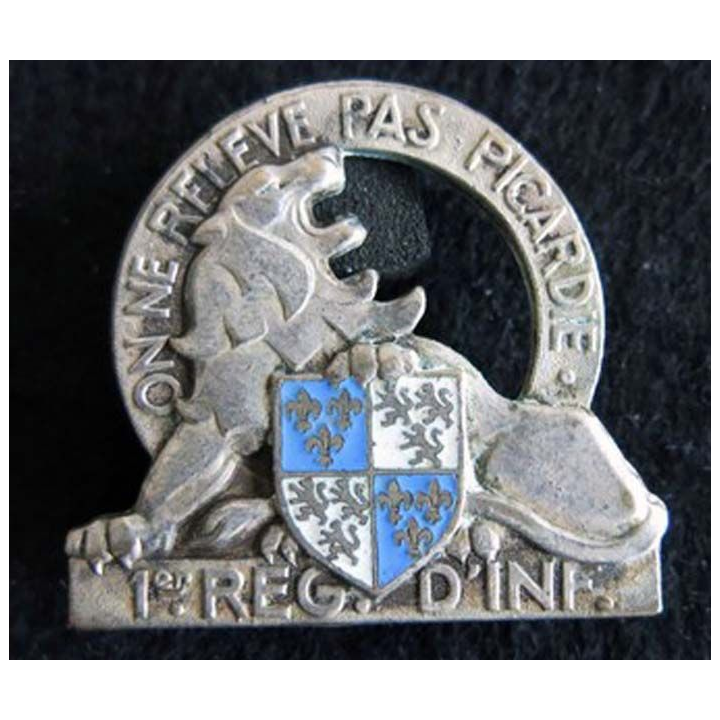  1° régiment d'infanterie dos lisse embouti 