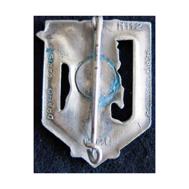92° régiment d''infanterie Drago Béranger Déposé H. 112 en émail