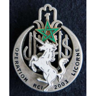 1° régiment de tirailleurs opération Licorne RCI 2003 Ballard