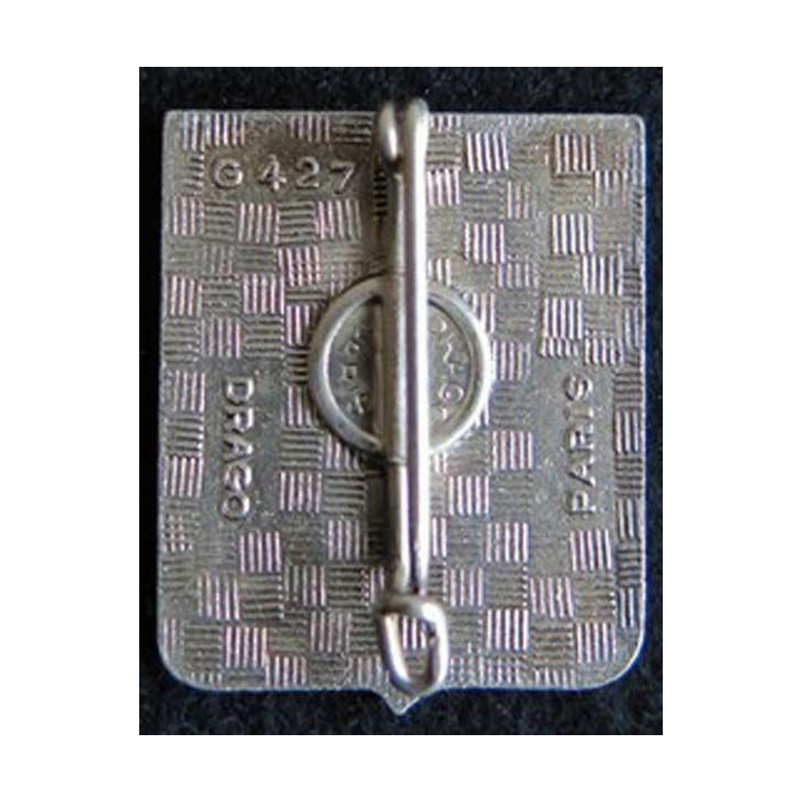  2° régiment d’infanterie Drago G. 427 plat guilloché argenté