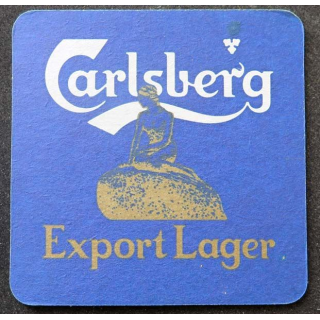 DESSOUS DE VERRE A BIÈRE Carlsberg Export Lager de largeur 9 cm