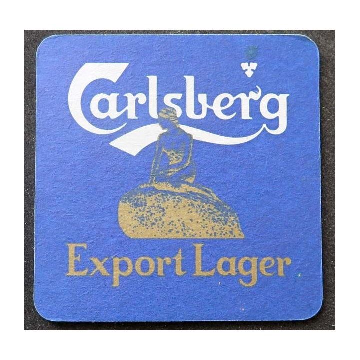 DESSOUS DE VERRE A BIÈRE Carlsberg Export Lager de largeur 9 cm