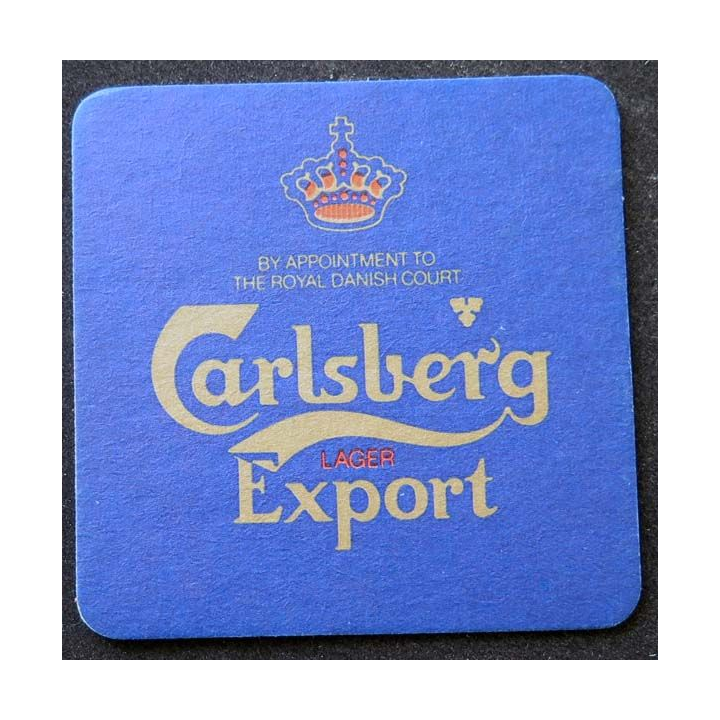 DESSOUS DE VERRE A BIÈRE Carlsberg Export Lager de largeur 9 cm