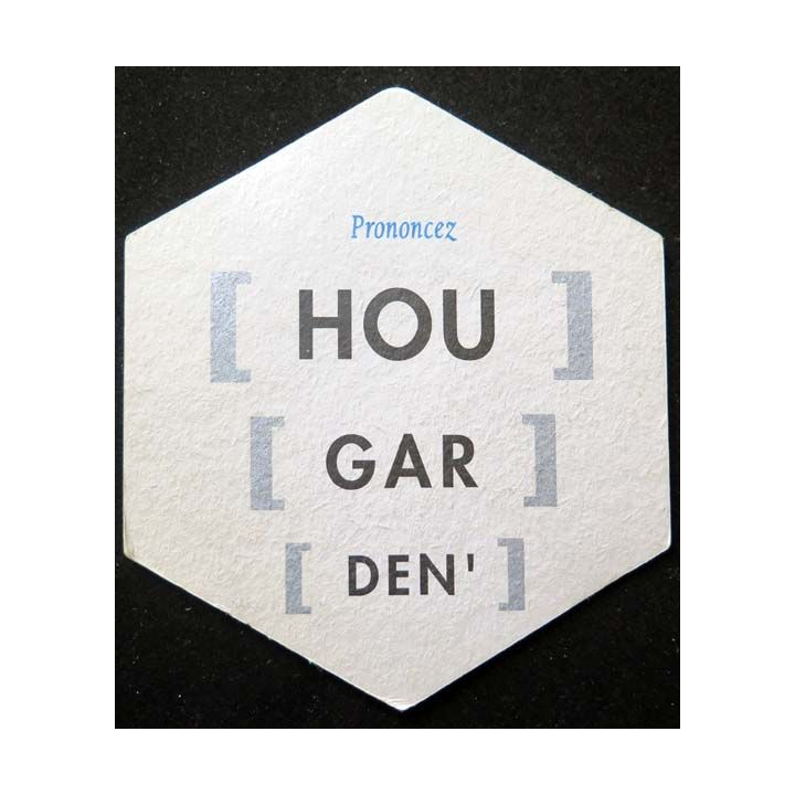 Dessous de verre à bière Hoegaarden différente jusque dans son nom
