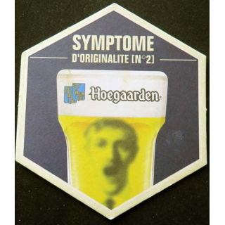 sous verre à bière Hoegaarden Symptome d'originalité (N°2) 
