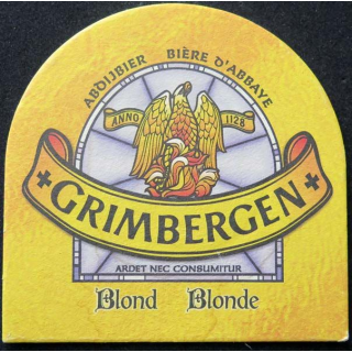 Dessous de verre à bière Grimbergen blonde sous verre à bière