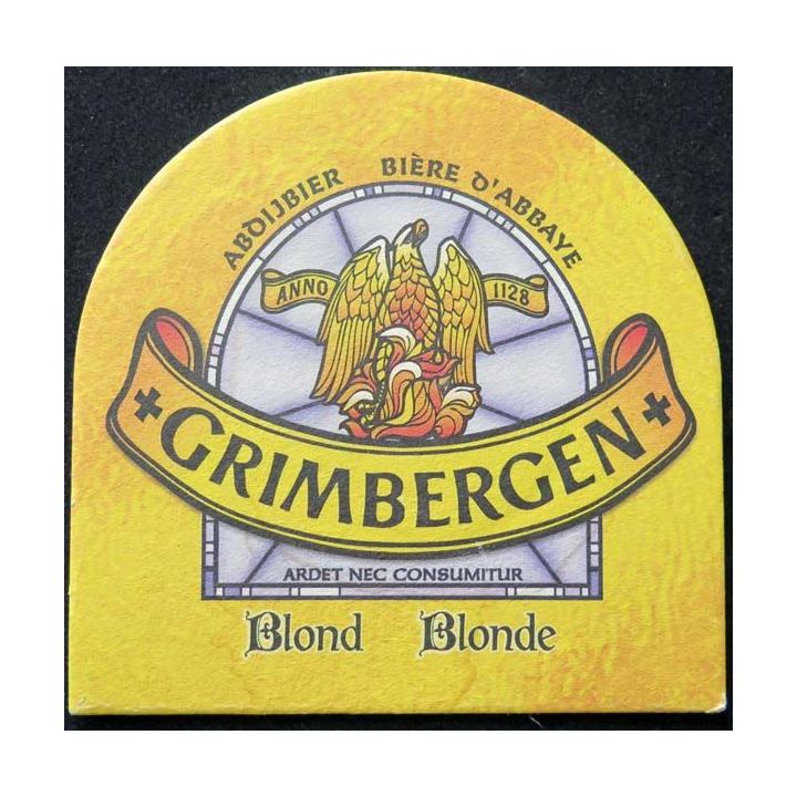 Dessous de verre à bière Grimbergen blonde sous verre à bière