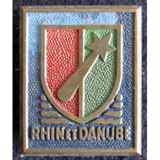 1° armée française Rhin et Danube de fabrication H. Bucher métal peint 