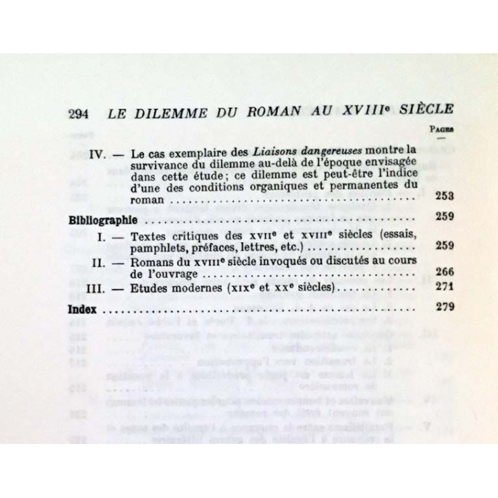 1. Le dilemme du roman au XVIIIe siècle de Georges May aux éditions Presses universitaires de France