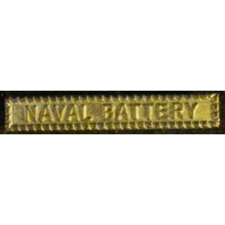 BARRETTE VICTORY MEDAL US NAVY : NAVAL BATTERY