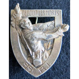 95° régiment d'infanterie  Arthus Bertrand Déposé métal embouti
