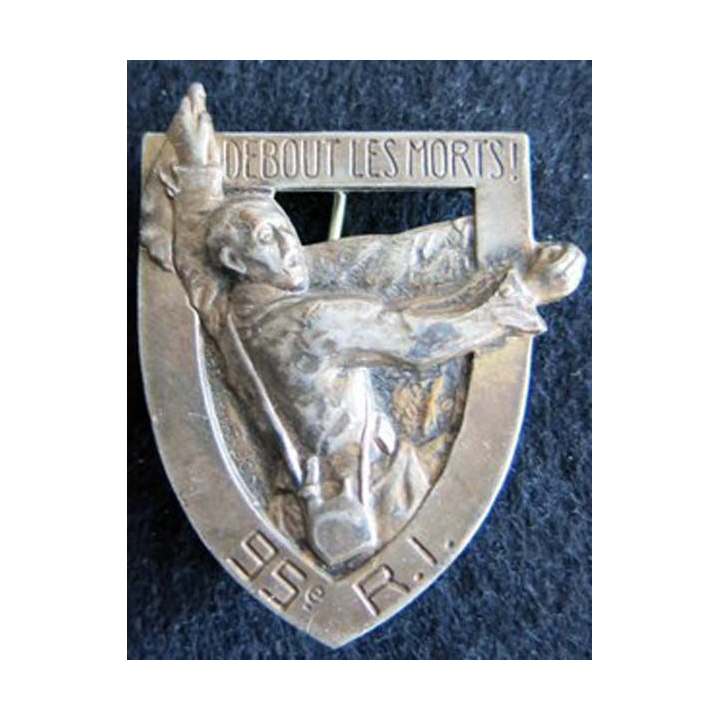95° régiment d'infanterie  Arthus Bertrand Déposé métal embouti