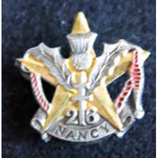réduction du 26° régiment d'infanterie 20 x 20 mm dos strié