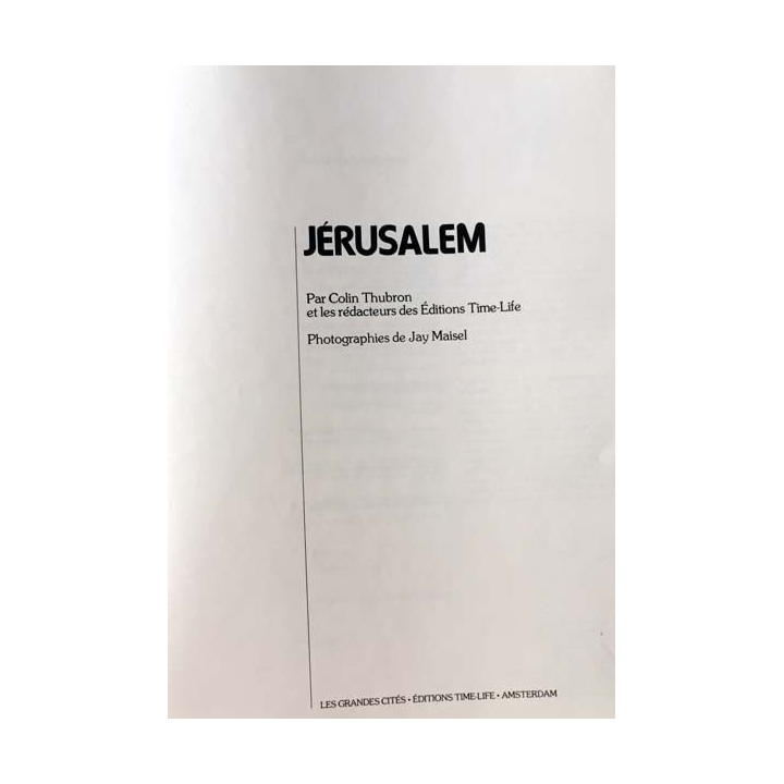 1. Jérusalem par Colin Thubron aux éditions Time-Life
