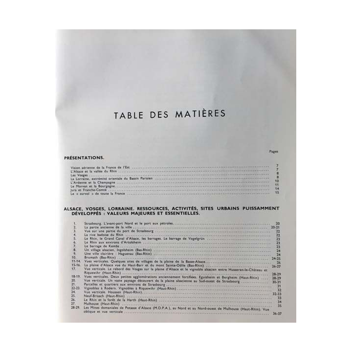 1. Atlas aérien Tome V Alsace, Vosges, Lorraine, Ardennes et Champagne, Morvan et Bourgogne, Jura de Pierre Deffontaines