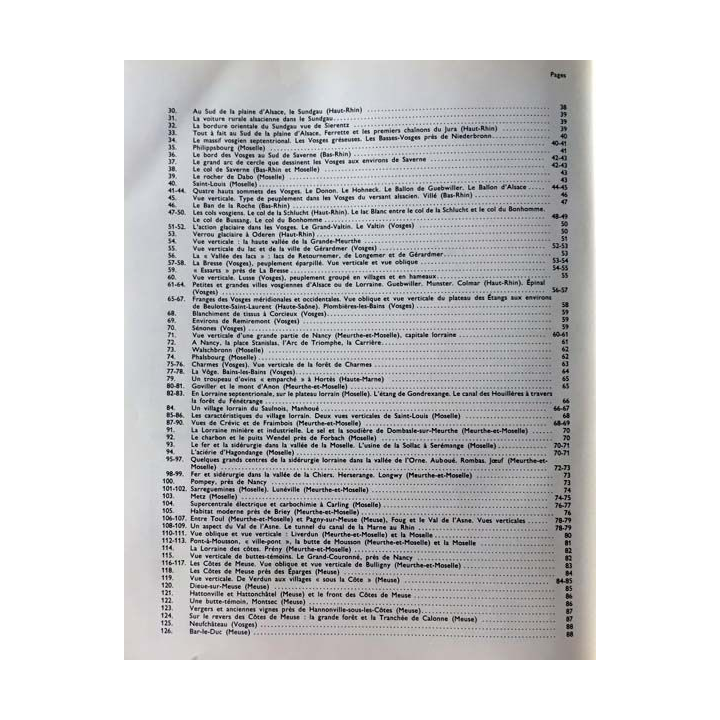 1. Atlas aérien Tome V Alsace, Vosges, Lorraine, Ardennes et Champagne, Morvan et Bourgogne, Jura de Pierre Deffontaines
