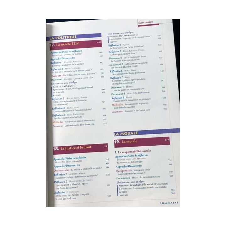1. Philosophie terminal L de Alain Marchal et Christine Courme-Thubert aux éditions Magnard