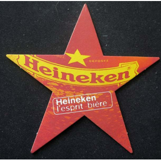 DESSOUS DE VERRE A BIÈRE Heineken l'esprit bière de largeur 16 cm