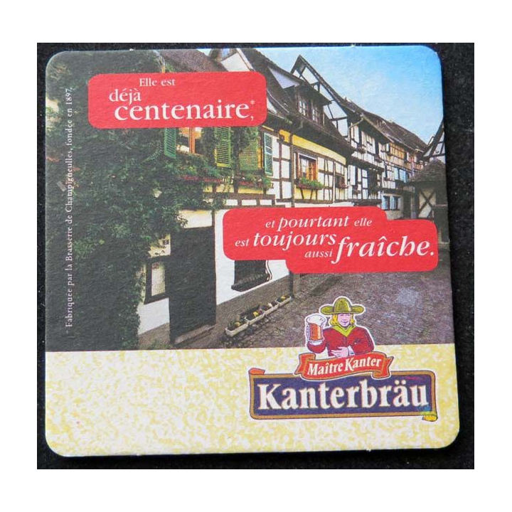 DESSOUS VERRE BIÈRE Maître Kanter Elle est déjà centenaire et pourtant