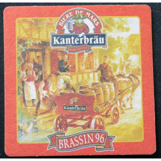 DESSOUS VERRE à BIÈRE Kanterbräu bière de Mars brassin 96 bier bitter