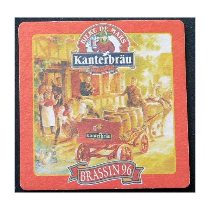 DESSOUS VERRE à BIÈRE Kanterbräu bière de Mars brassin 96 bier bitter