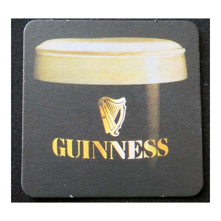 DESSOUS de VERRE à BIÈRE Guinness Irish beer
