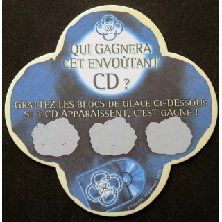 DESSOUS de VERRE à BIÈRE Qui gagnera cet envoûtant CD ? 