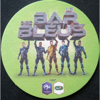Dessous de verre à bière le Bar des Bleus de diamètre 10,5 cm