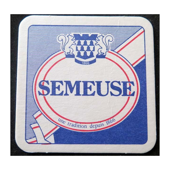 DESSOUS de VERRE à BIÈRE Semeuse de largeur 9 cm