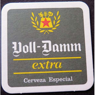 DESSOUS de VERRE à BIÈRE Voll-Damm de largeur 9 cm