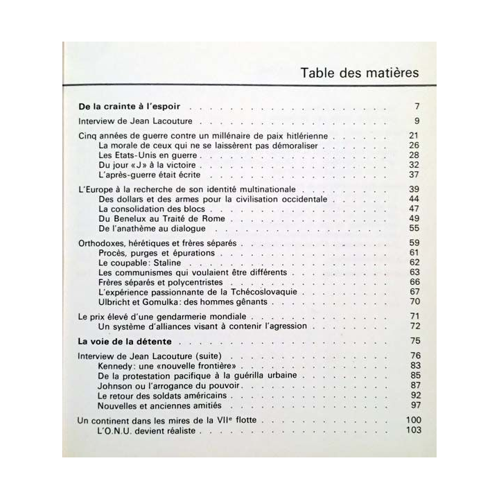 1. L'histoire universelle depuis 1939 aux éditions Robert Laffont / Grammont