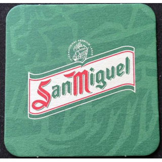 DESSOUS de VERRE à BIÈRE San Miguel de largeur 9 cm